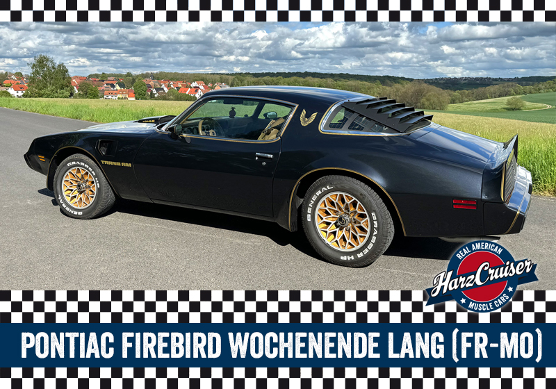 Gutschein: Pontiac Firebird Trans Am Wochenende lang (Fr-Mo)